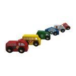 Wooden Die cast Cars 6 Piece Set