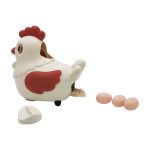 Electric Rotating Lay Egg Hen with Bump n Go& Music Toy for Kids