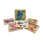 Wooden Animals Puzzle Set Of 12 Character