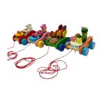 Wooden Drum Musical Pull Along Toy, Baby Early Walking Pull Toy(Random Design 1 Piece Will Be Sent)